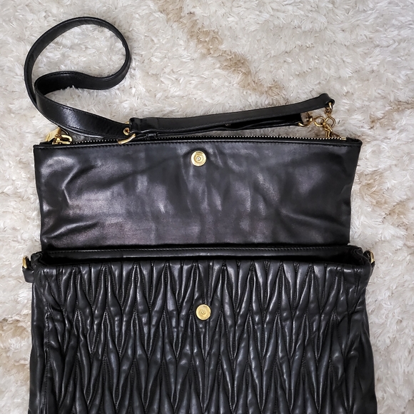 miu miu matelasse crossbody flap bag/clutch - Picture 2 of 15